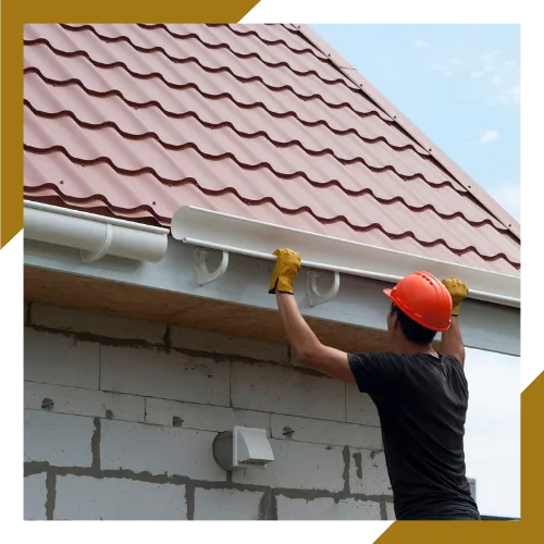 Emergency gutter repair service stopping overflow during heavy rain