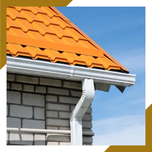 Residential gutter replacement service for a local home