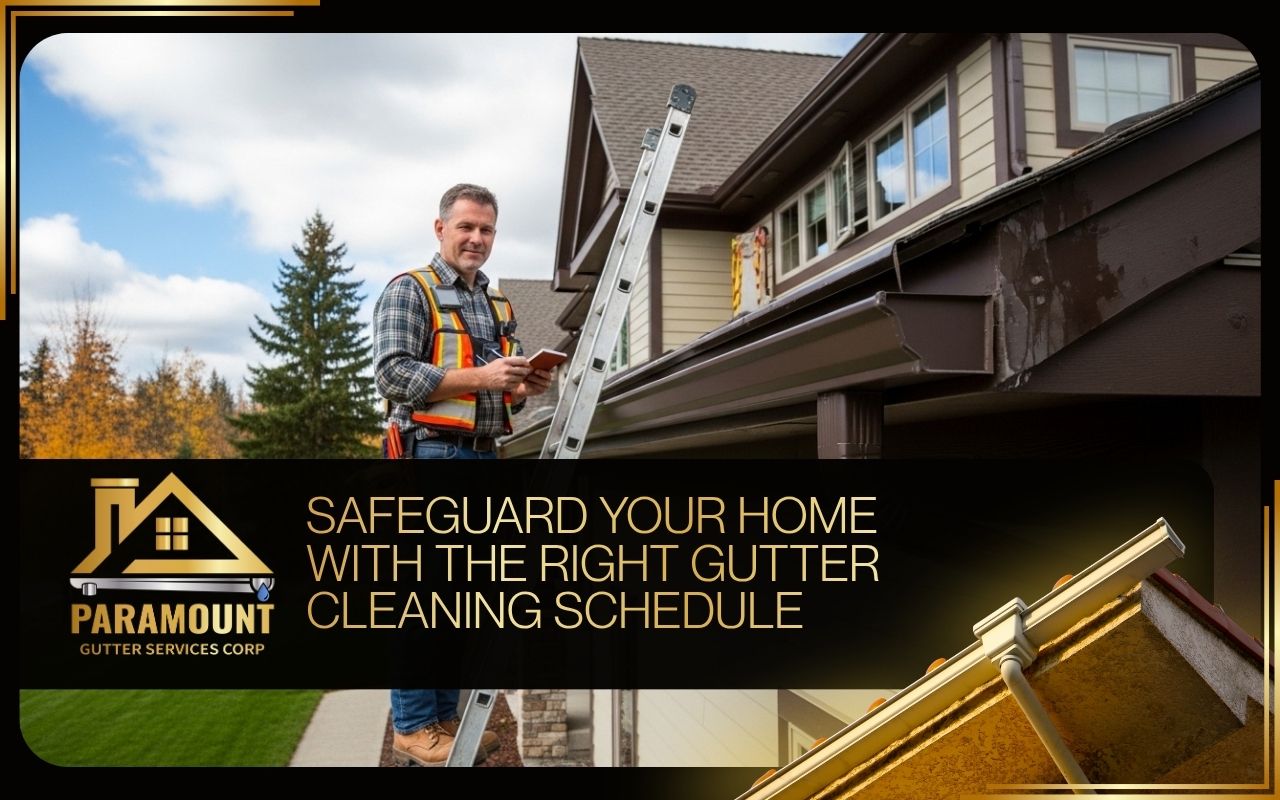 Home inspection showing how often to clean gutters for better protection