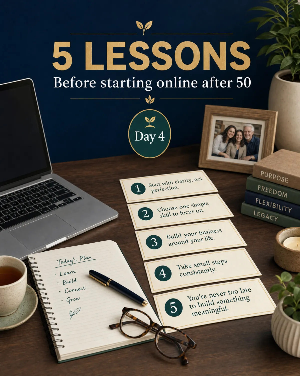 Professional over 50 taking taking control of their future