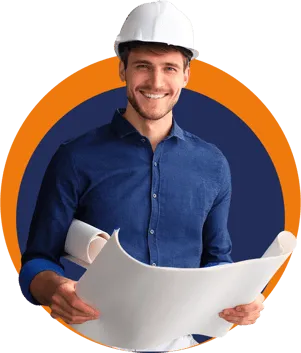 Retrato de uma engenheira s&ecirc;nior brasileira sorrindo, usado como imagem de confian&ccedil;a ao lado do CTA.