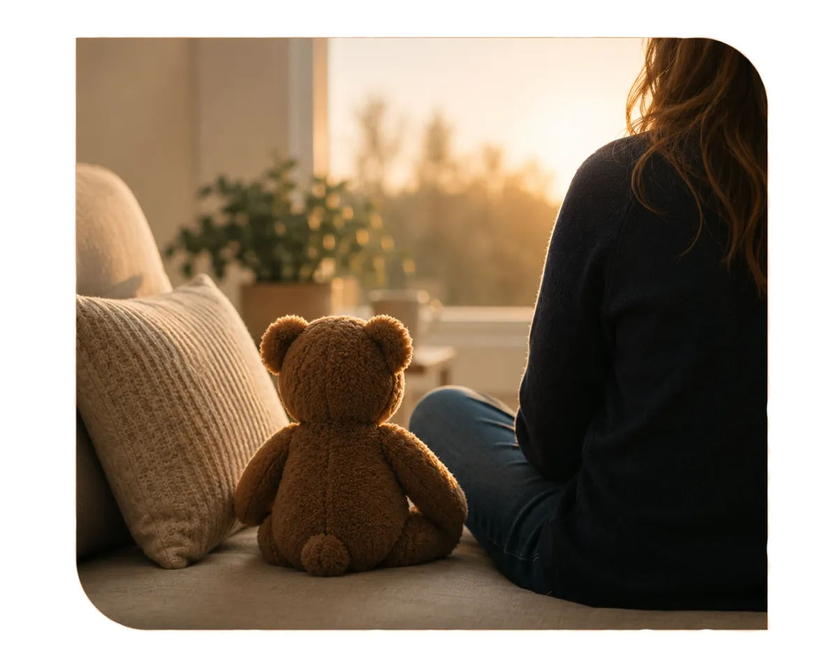A small child handling trauma through Faith based couseling