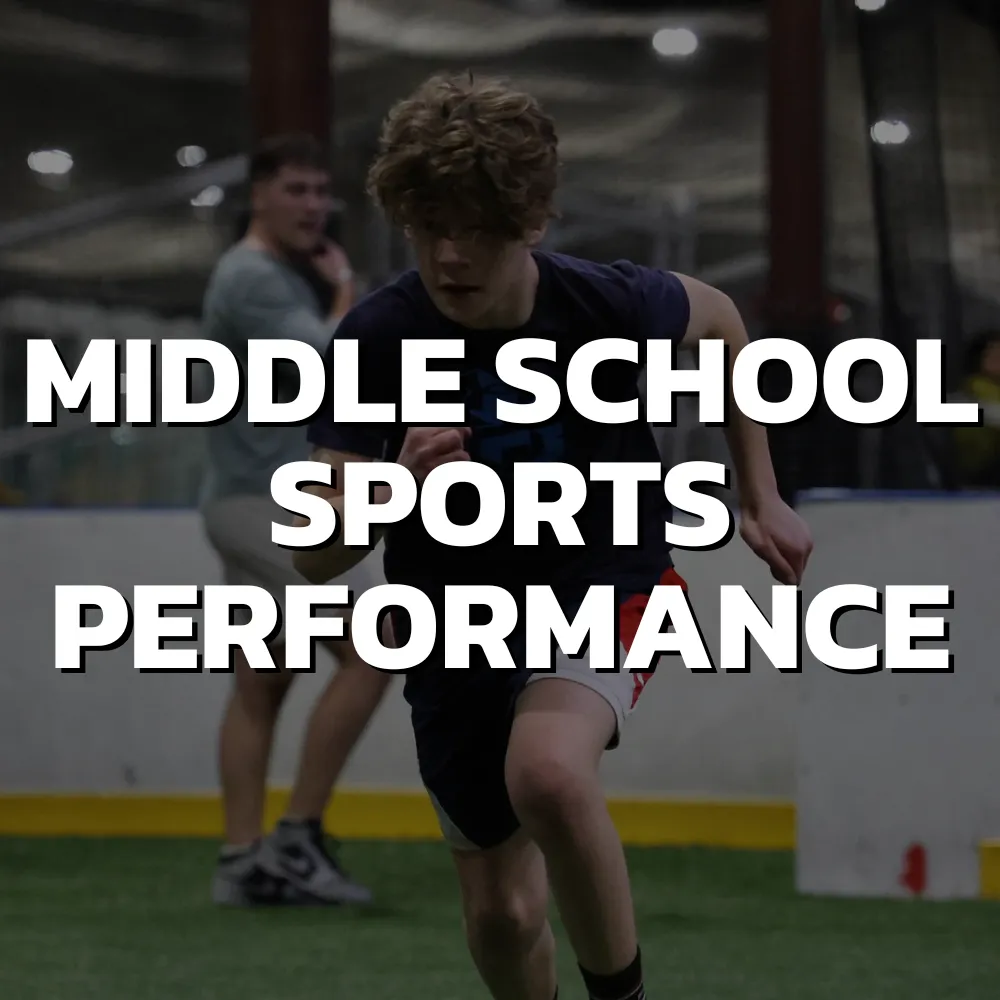 Middle School sports performance training program for athletes at Impact Sports Performance