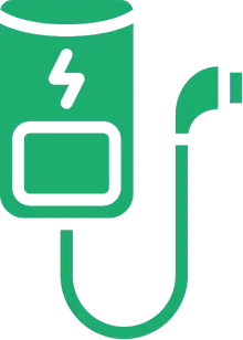 Green EV Charger Icon