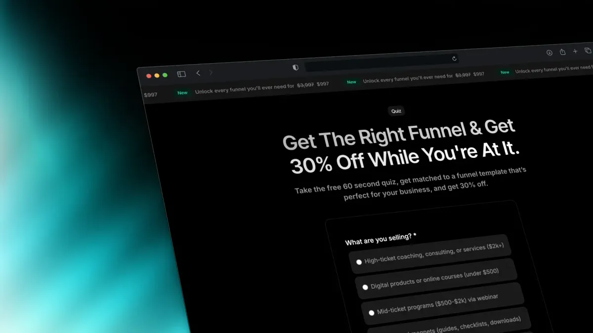 Havstock Funnel Quiz