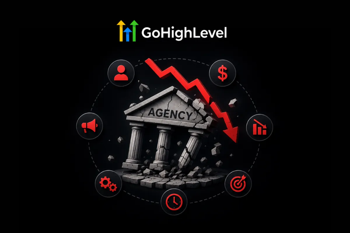 Agency growth concept with business strategy and performance elements.