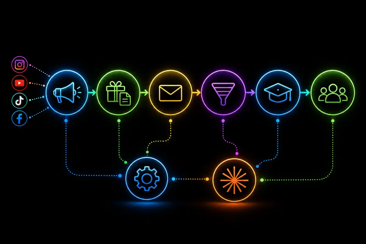 AI-powered agency reporting system showing marketing metrics, CRM data, insights, and automated client reports.
