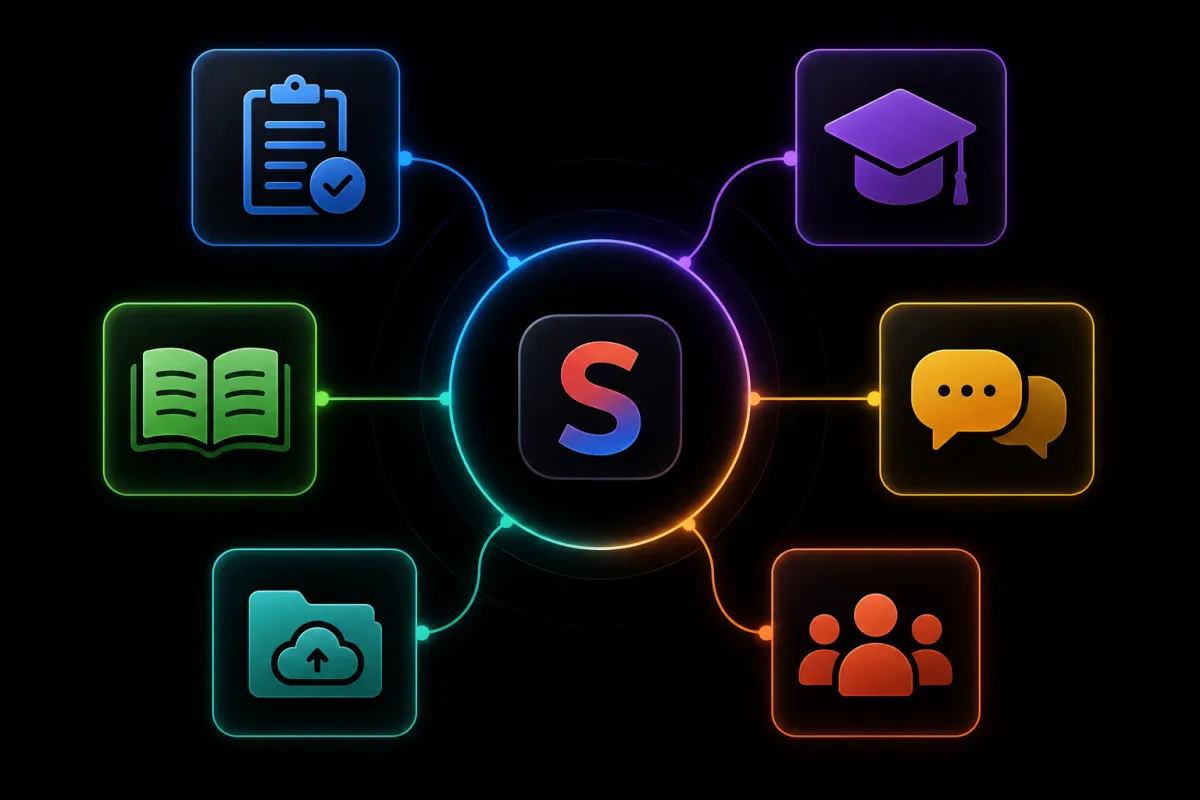 Agency client education hub using Skool for onboarding, training, resources, discussions, and client support.