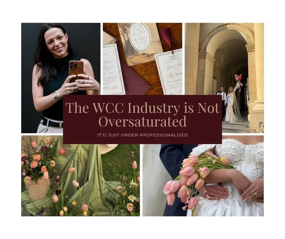 The Wedding Content Creator Industry Isn't Oversaturated. It's Under-Professionalised.