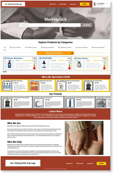 sample ValuesCart Marketplace page