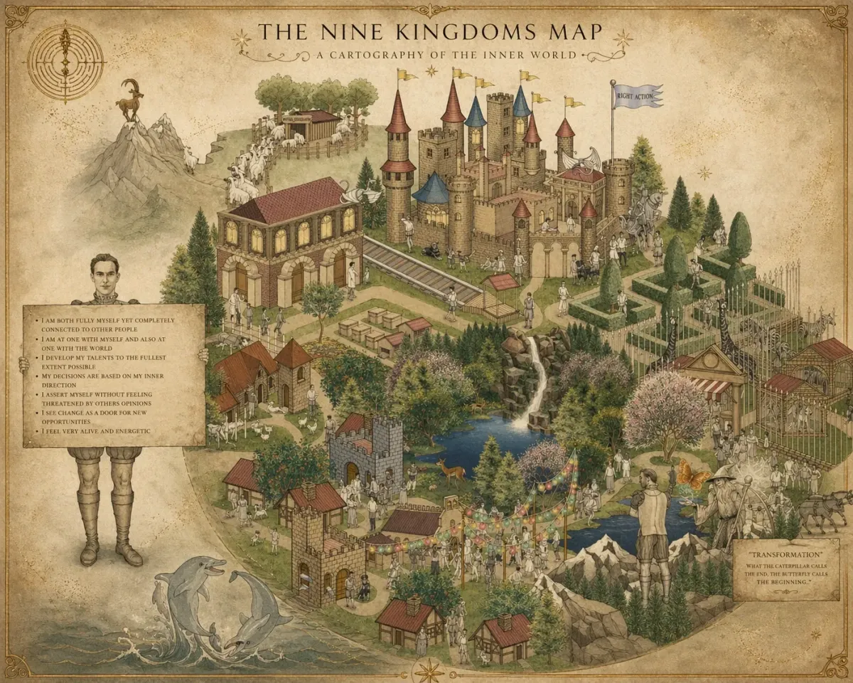45 original hand-drawn Nine Kingdoms illustrations by Helene Grillot
