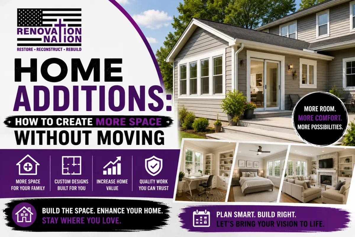 Home Additions: How to Create More Space Without Moving