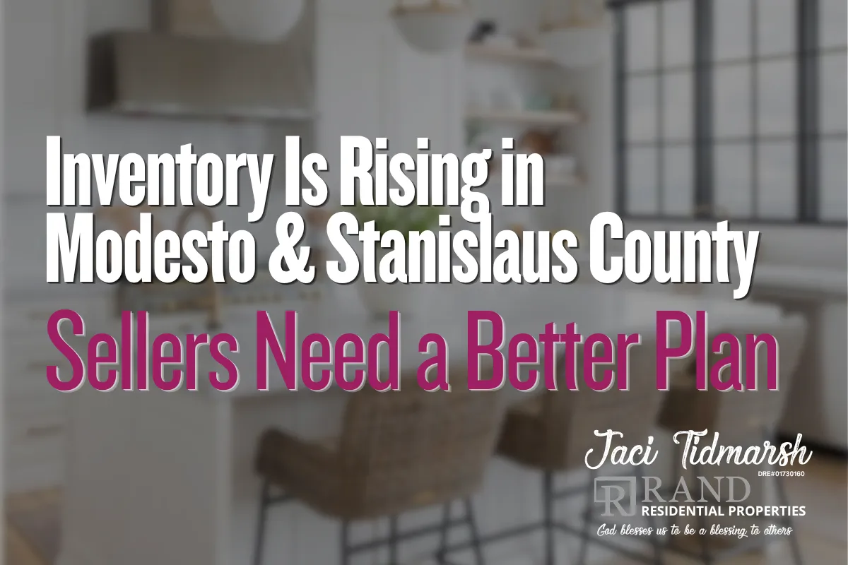 For sale home in Modesto CA competing in a rising inventory market