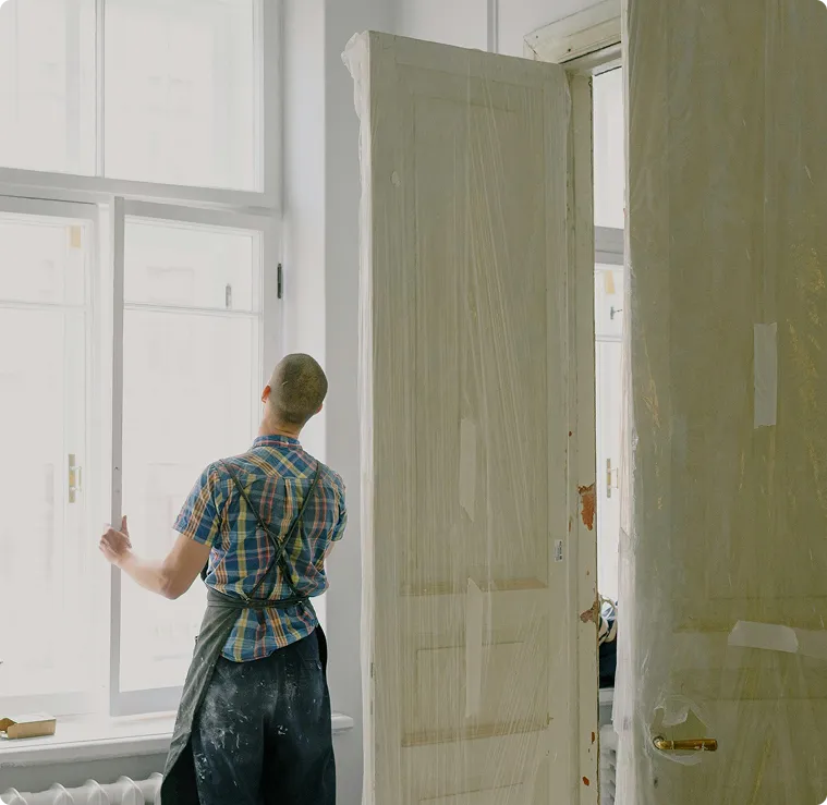 Display of vinyl, wood, and fiberglass window samples