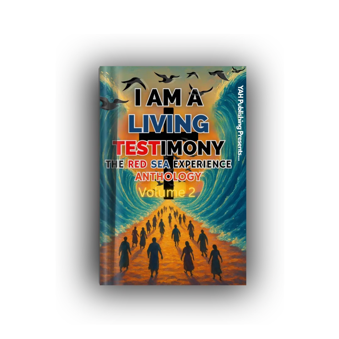 Hands holding a printed anthology and a smartphone with payment confirmation.