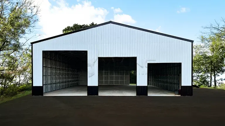 Custom steel warehouse built by Abilene Metal Building in Concord