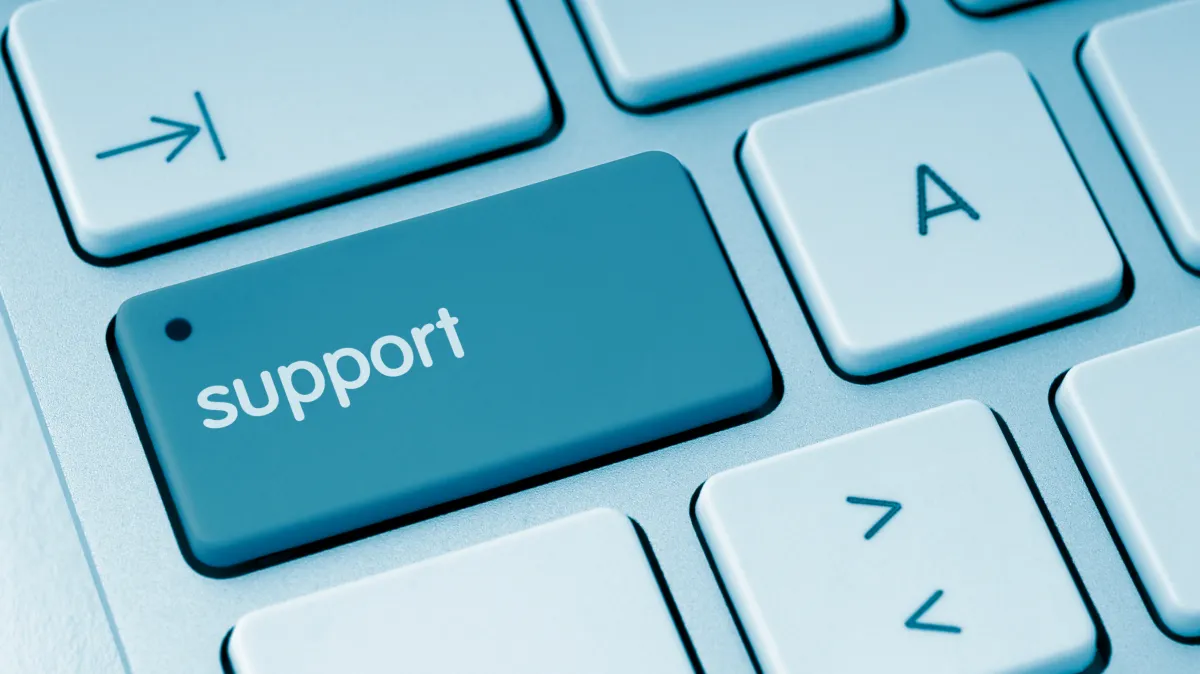 Support key on keyboard — dependable virtual assistance always within reach