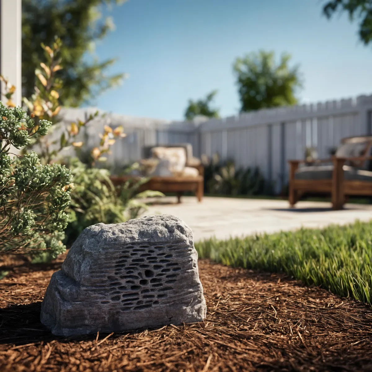 Outdoor Rock Speaker from rockustics by Jensen's Pools and More - Indianapolis