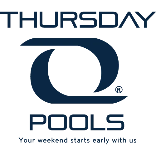 Thursday Pools Logo, Jensen's Pools and More is an official dealer of  Thursday Pools