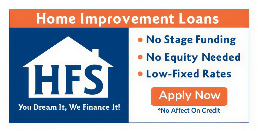 HFS Home Improvement Loans graphic - No Stage funding, No equity needed, Low fixed rates for Fiberglass Inground Pools in a backyard in Indianapolis Indiana by Jensen's Pools and More