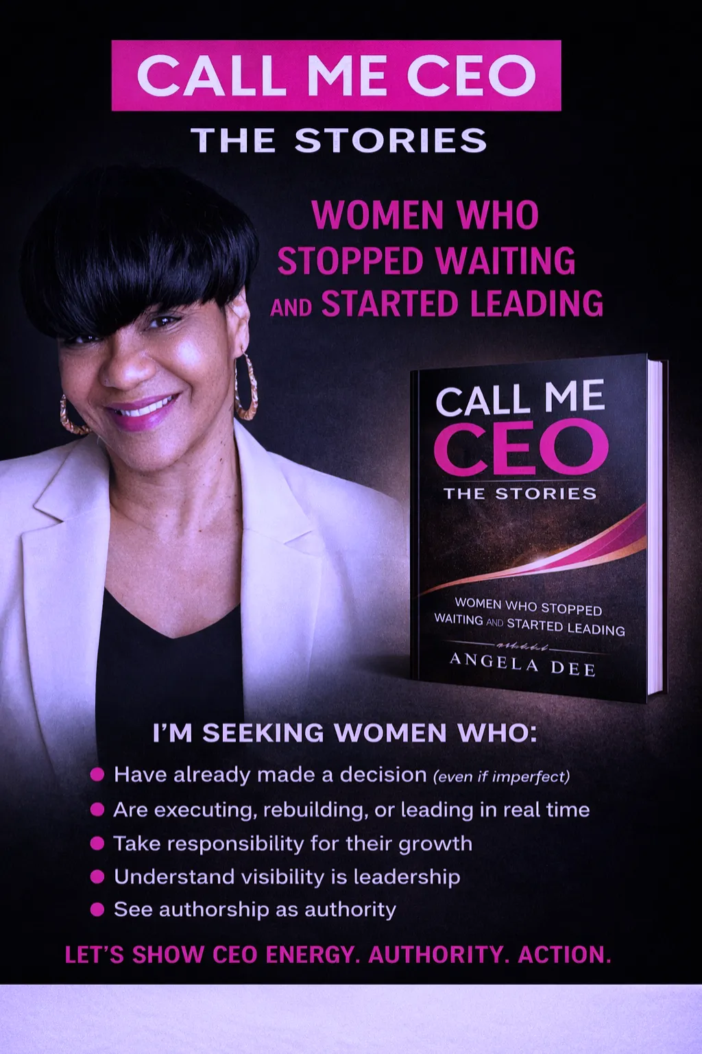 Call Me CEO anthology luxury dark cover mockup