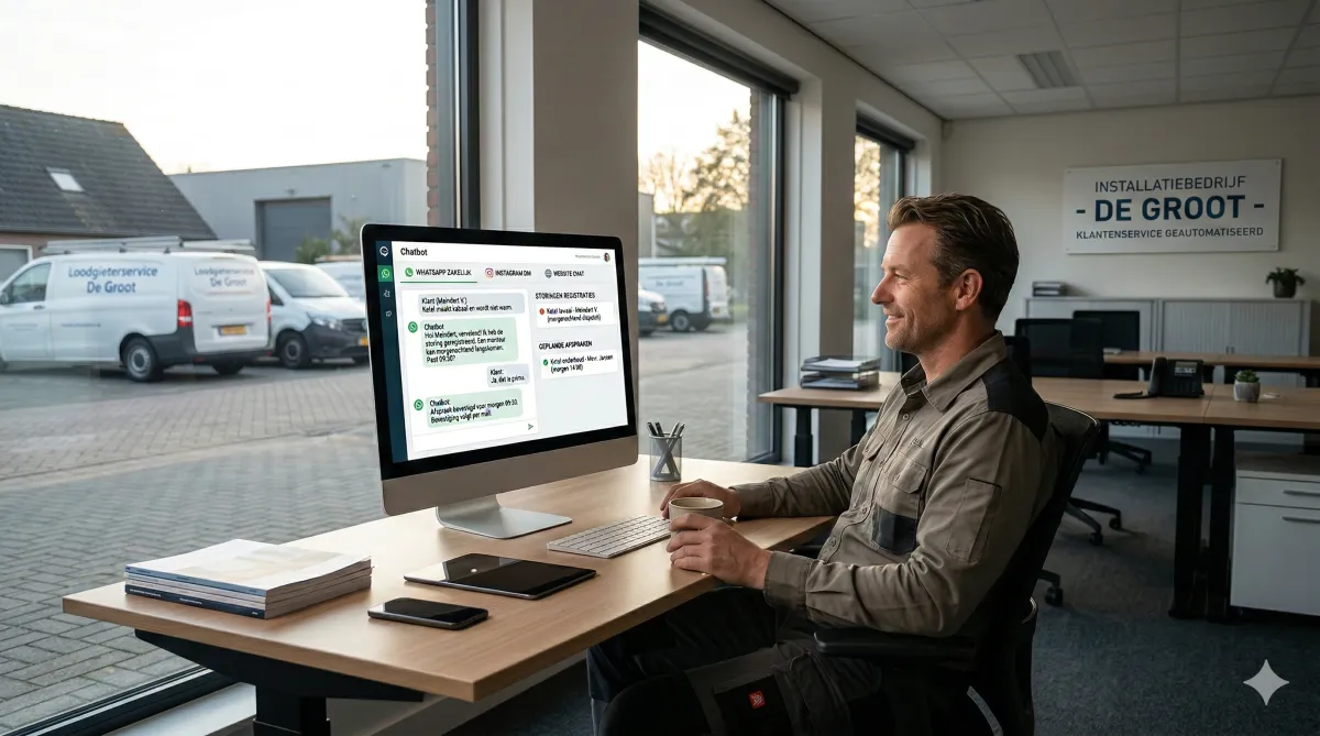 Installatiebedrijf dashboard voor storingsmeldingen