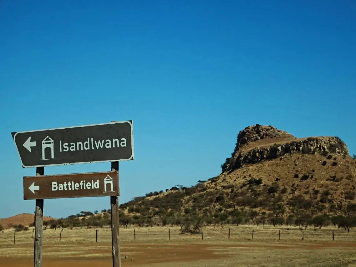Isandlwana Lodge overlooking the historic 1879 battlefield