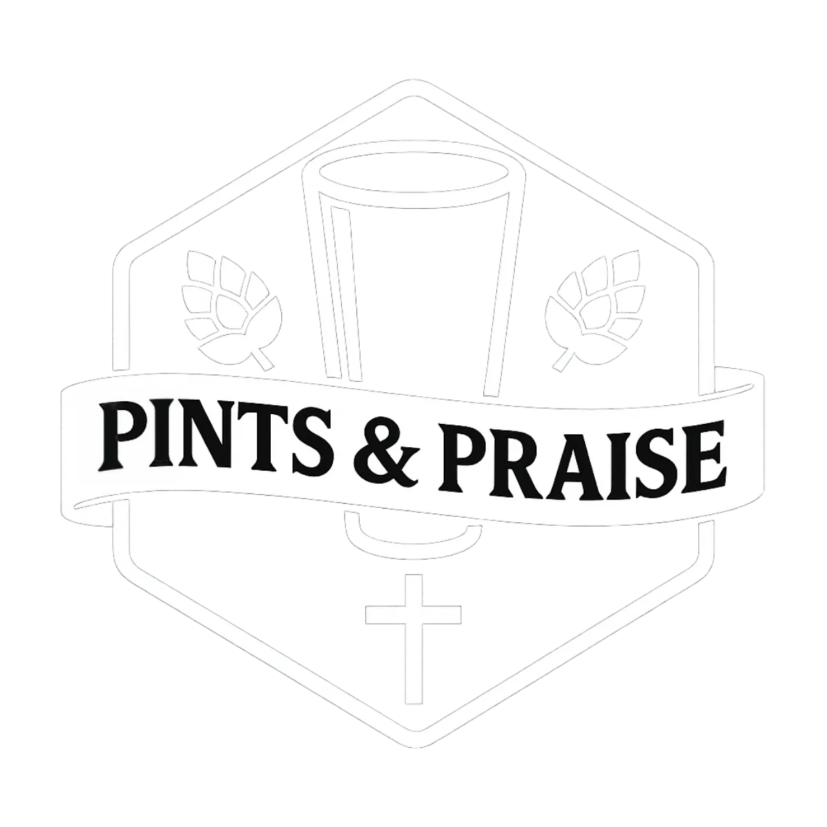 Pints & Praise - Logo