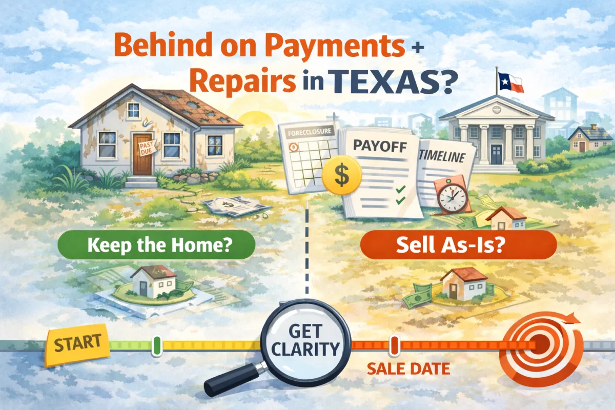 Behind on Payments + Repairs in Texas? Options That Still Work (As-Is Guide)