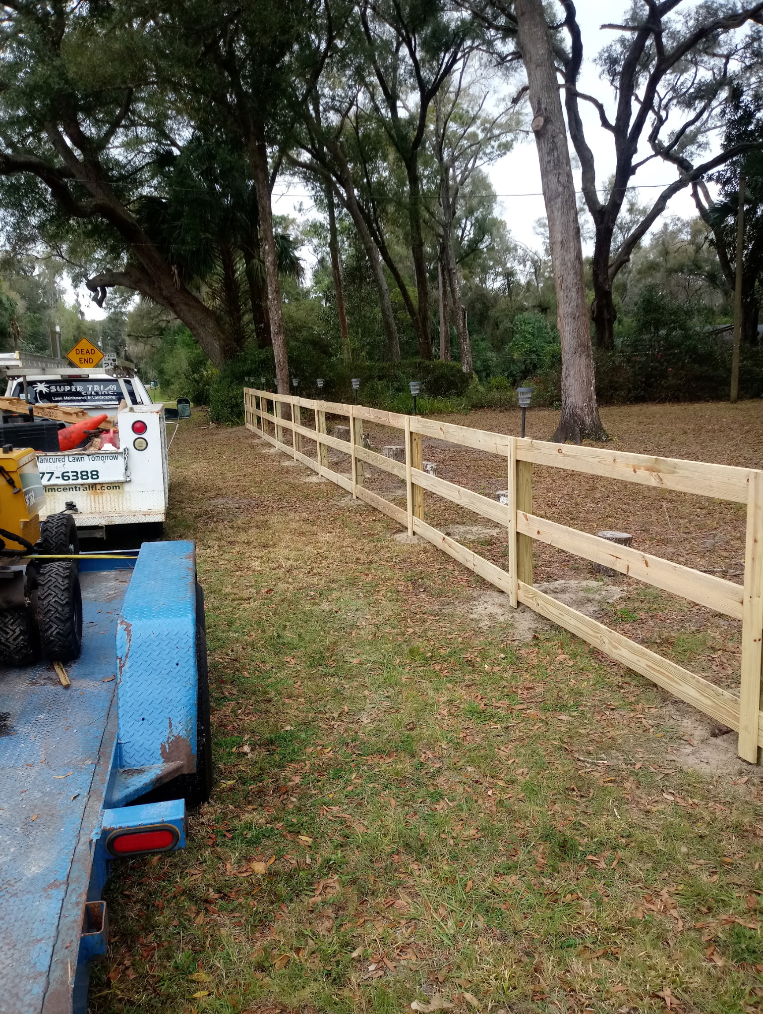 Custom Wood Fence Installation