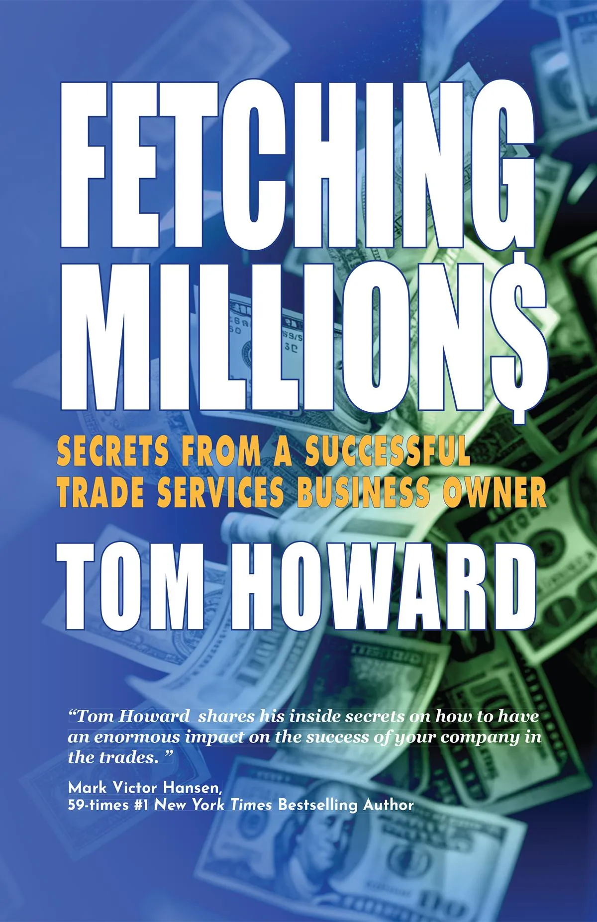 money in blue backgroun