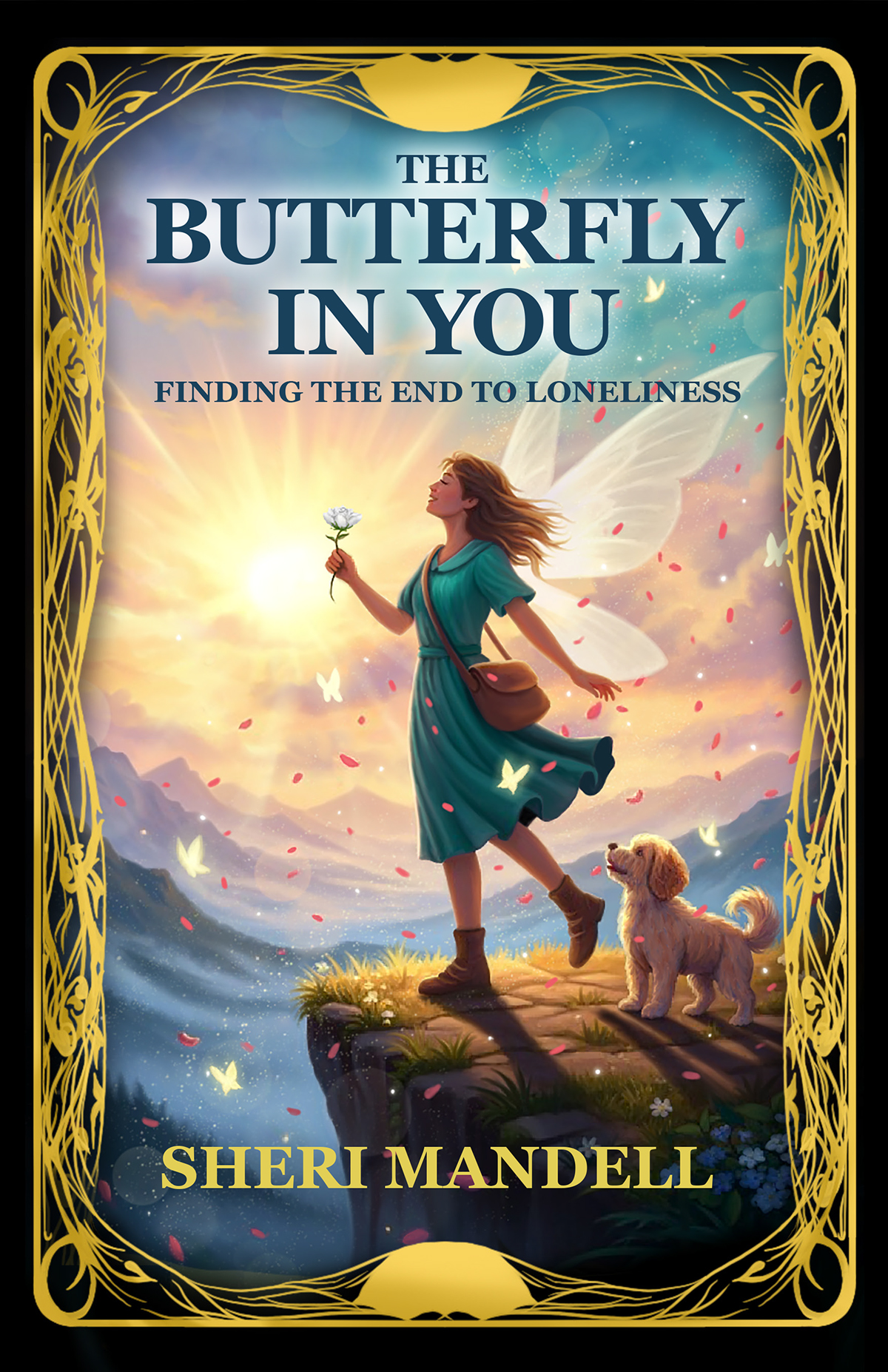 Book cover "The Way of a Spiritual Gangster" by Ian Lopatin with butterfly and crane graphics.