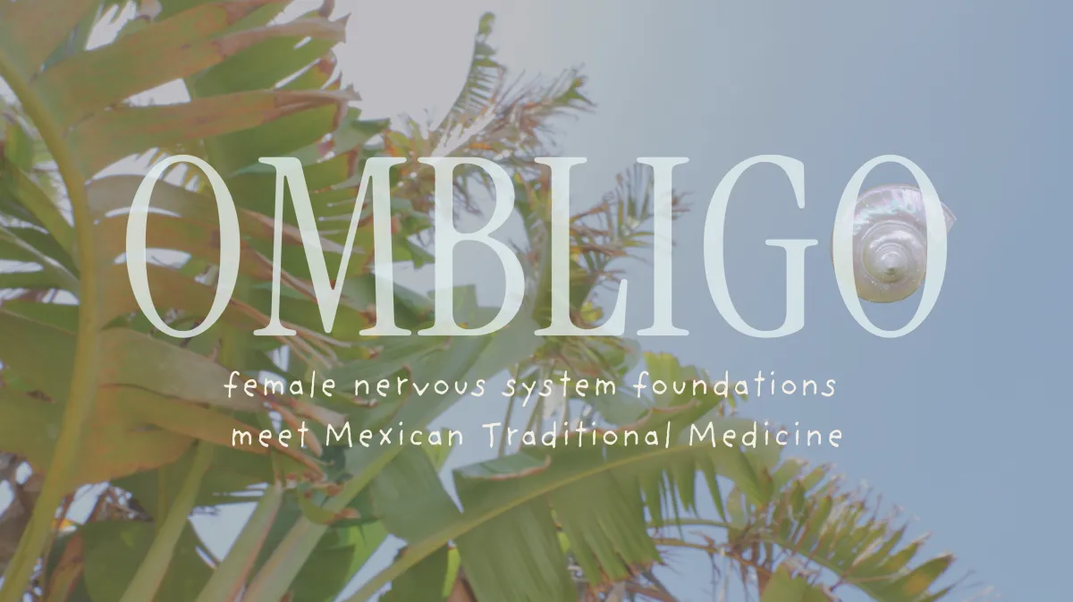 OMBLIGO: female nervous system foundations meets Mexican Traditional Medicine, banner image on website