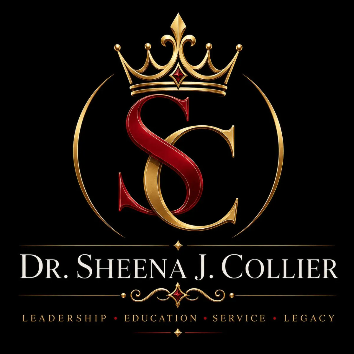 Small elegant gold and black logo featuring a monogram 'C' with a crown above it.