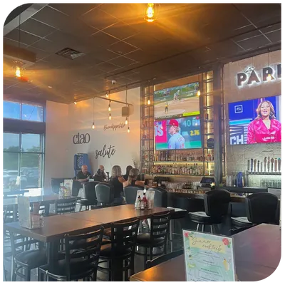Image of the inside of the restaurant "The Parks"