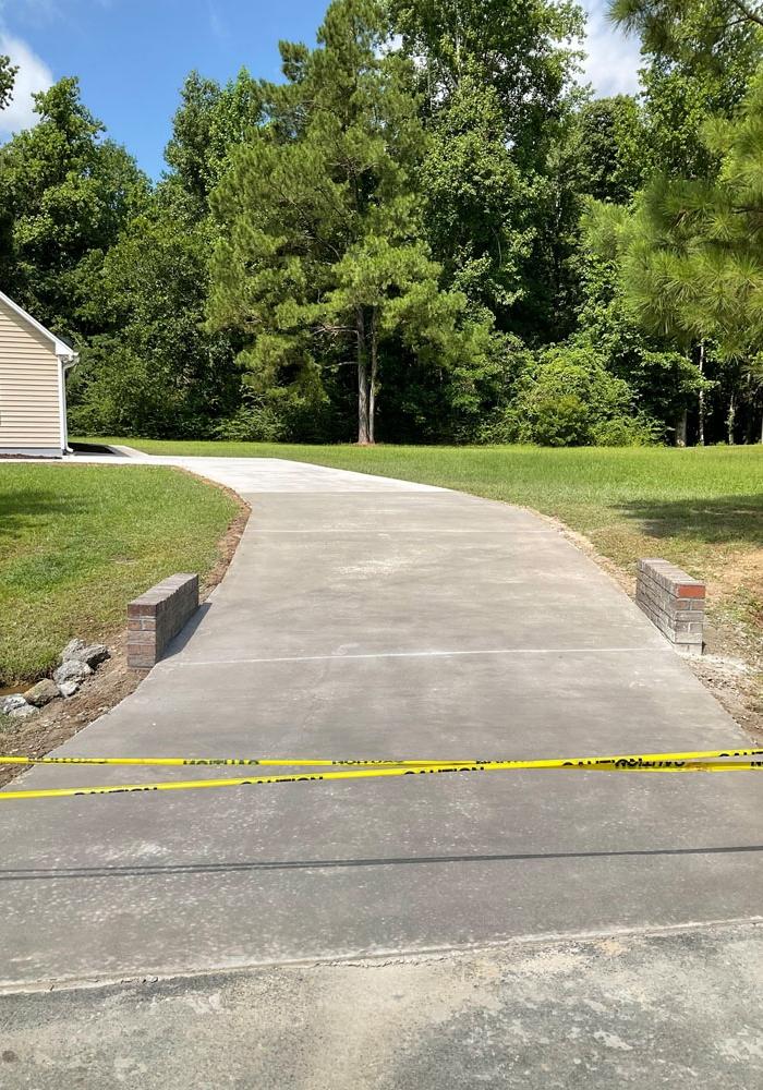 Virginia Beach Concrete builds and installs driveway