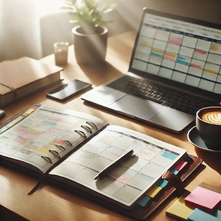 connection and meeting for social media content planning