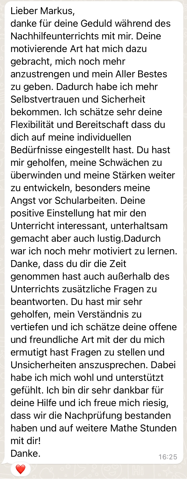 Erfahrungsbercht von Anna, einer Schülerin.