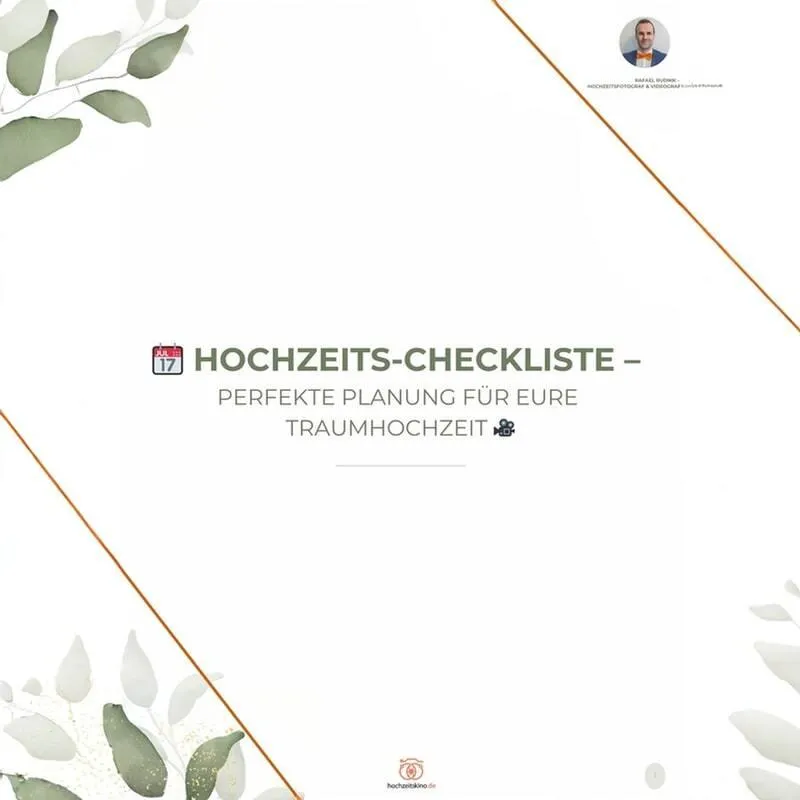 checkliste hochzeitsplanung
