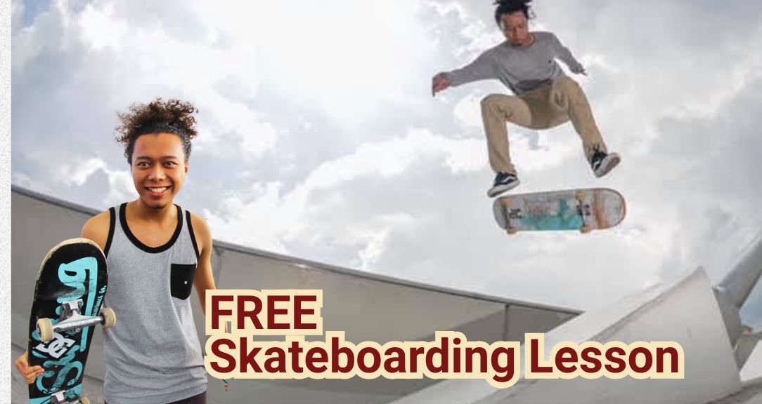 Free Skateboaring Lesson