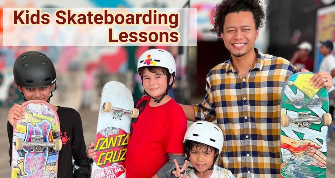 kids skateboarding Lesson