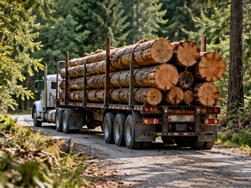 Who Does Logging on Acreage Near Redmond?