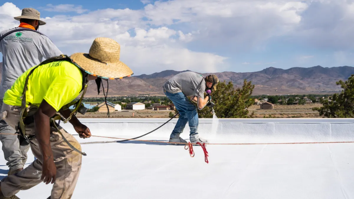 Silicone roof coatings 
