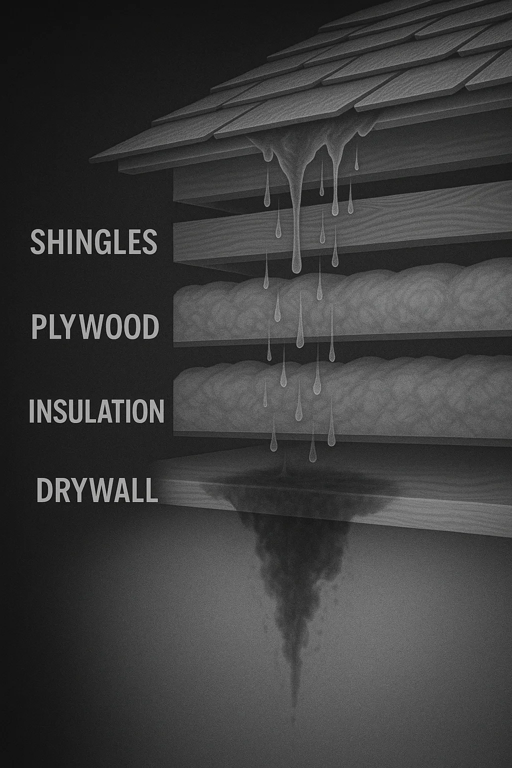 Water damage from celing 