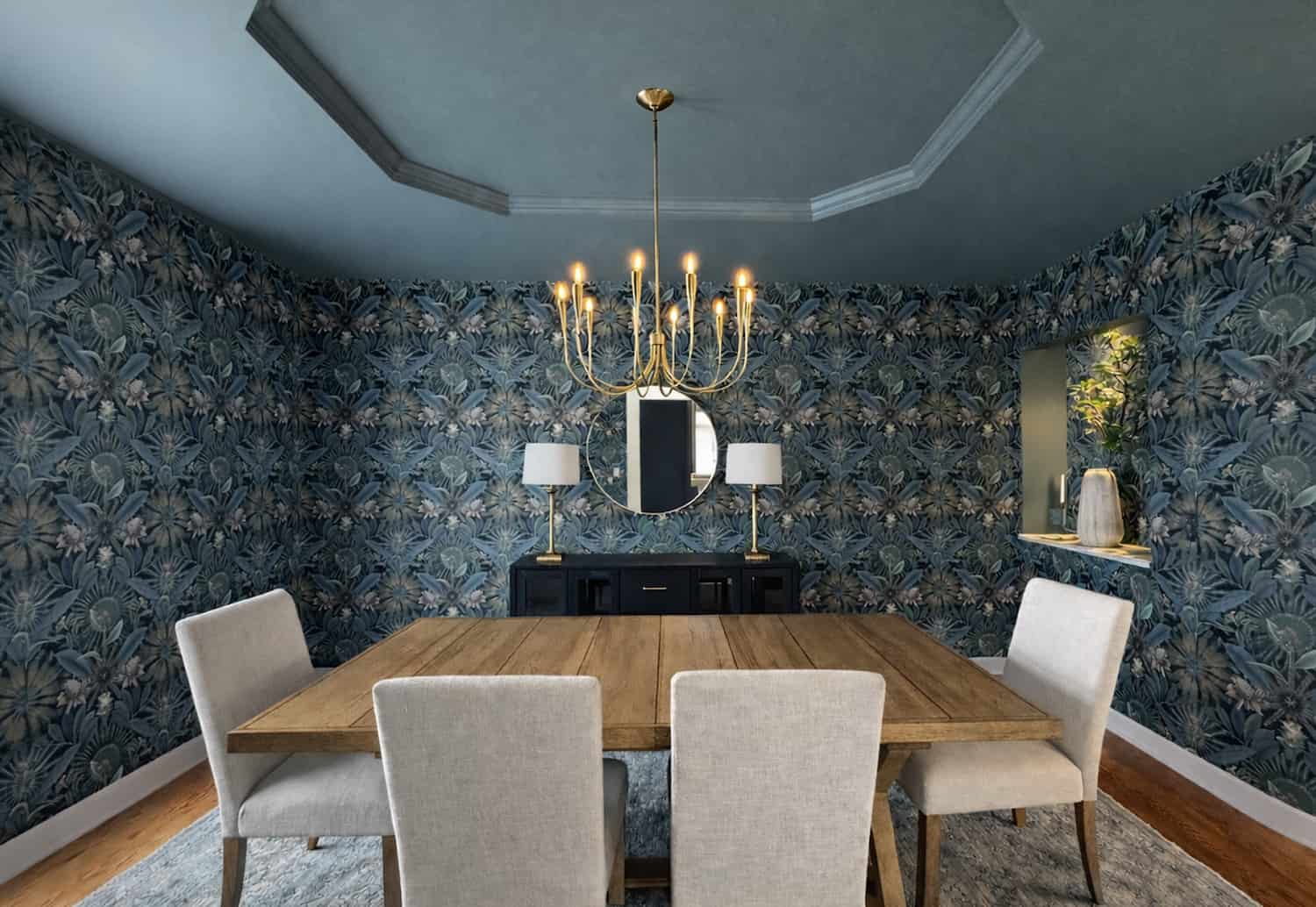 An upscale house interior