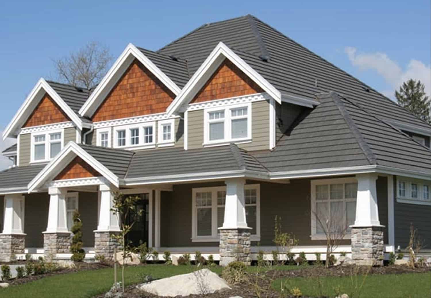 An upscale house exterior