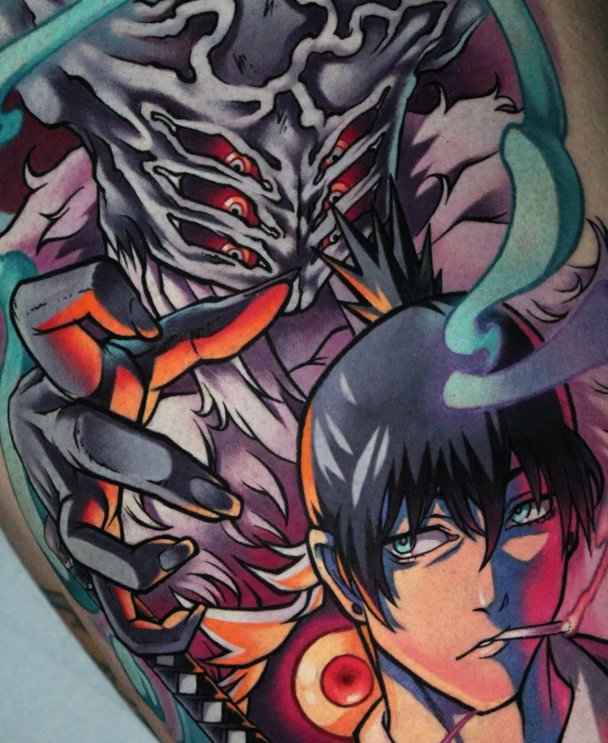 Anime tattoo by Ren Behan in Orando, Fl at XSADFAMX tattoos