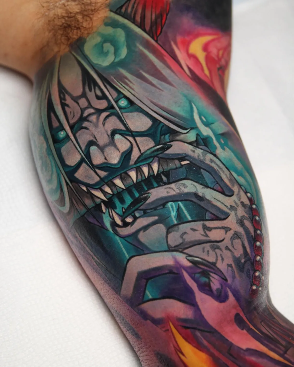 Reaper Seal Tattoo from Naruto Shippuden by Orlando Anime Tattoo Artist Ren Behan at xsadfamx.