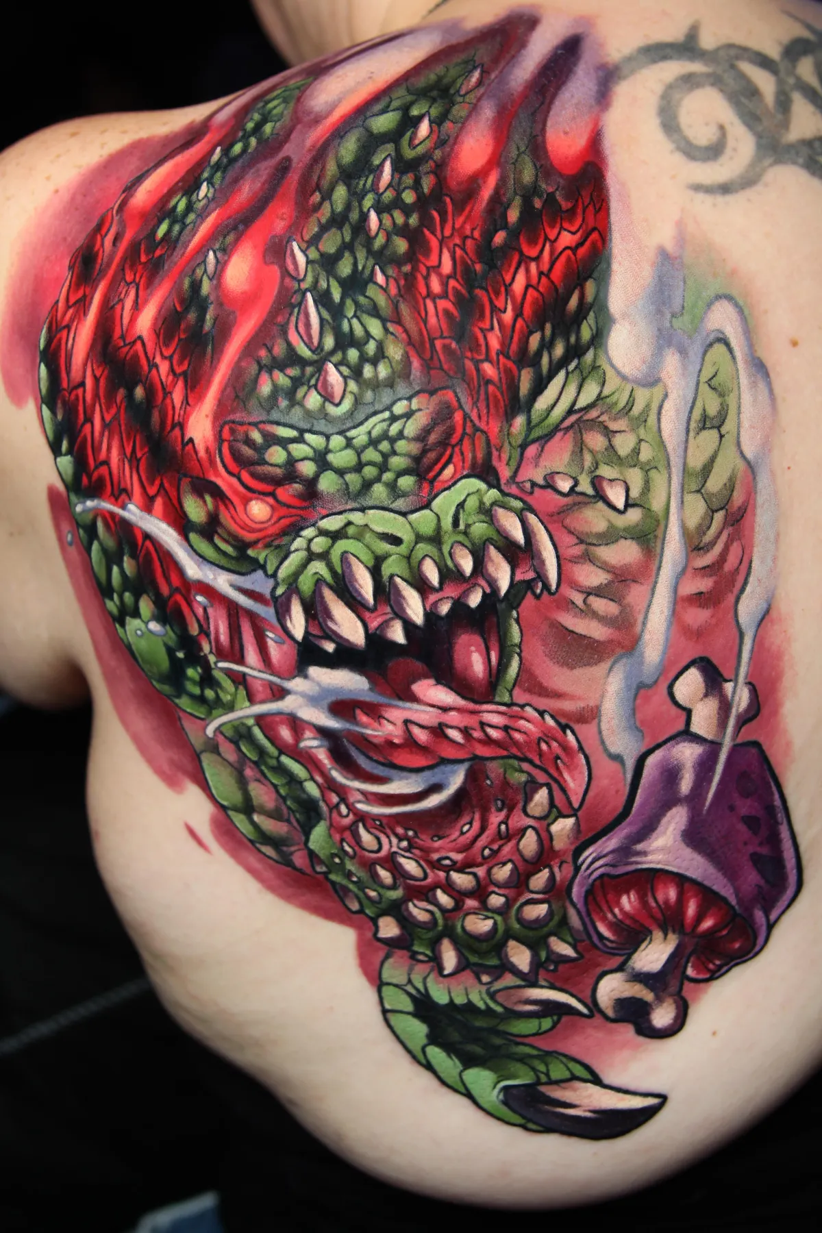 Monster Hunter Tattoo by Tattoo Artist Ren Behan at sadfam
