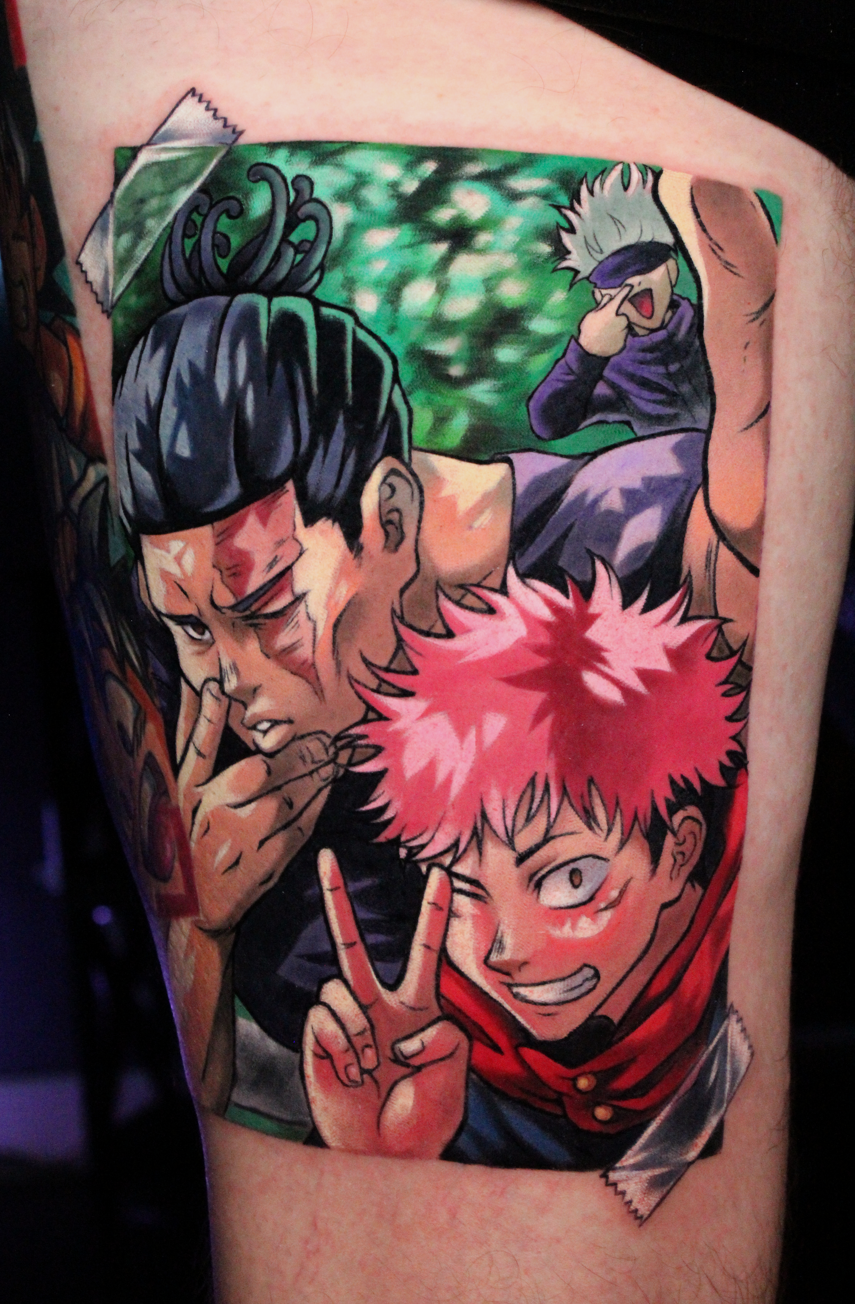 Todo and Yuji tattoo by Orlando Anime Tattoo Artist Ren Behan at xsadfamx.